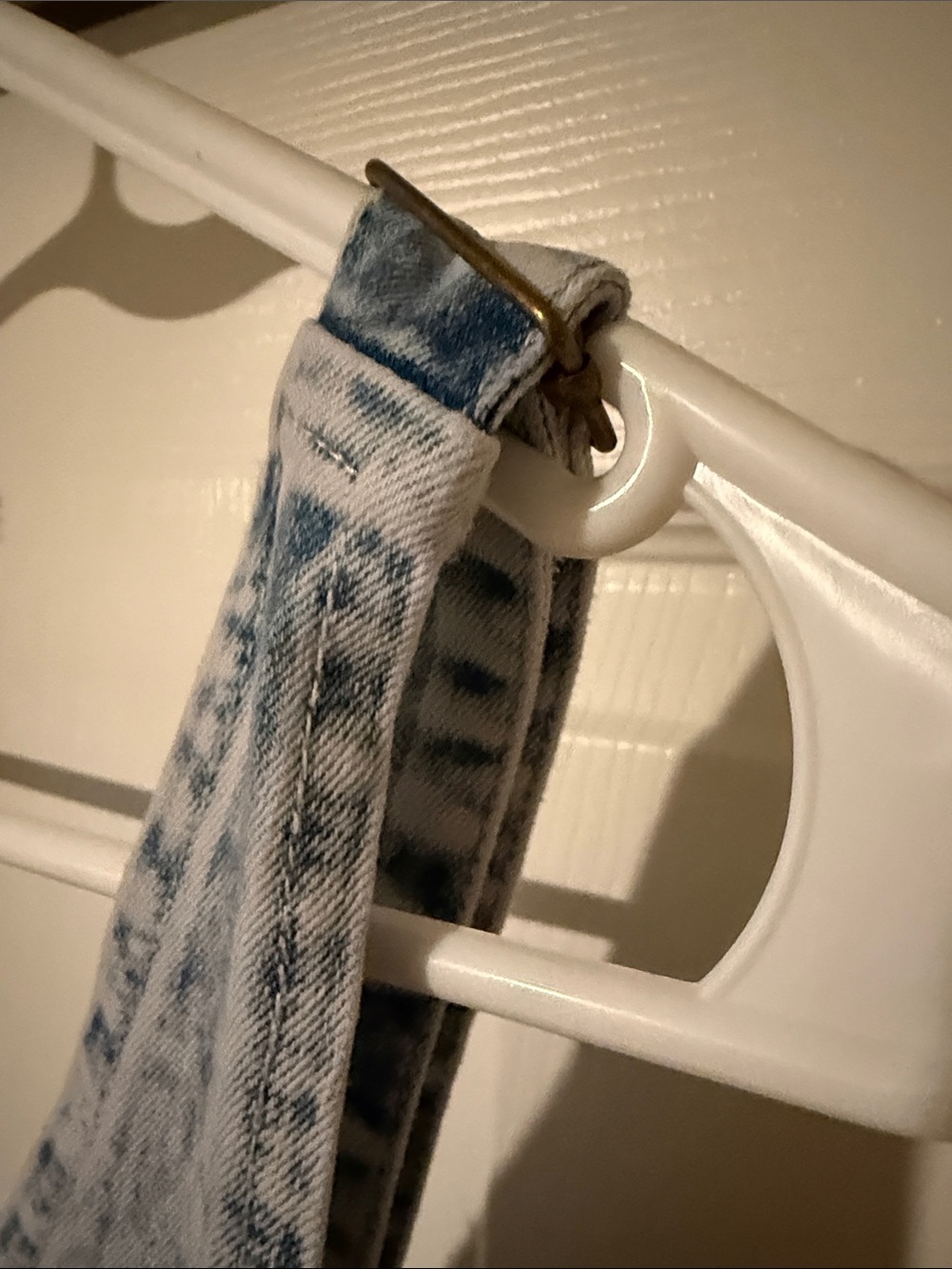 Light Blue Acid-Wash Denim Mini Dress with Front Zip - Picture 7 of 13